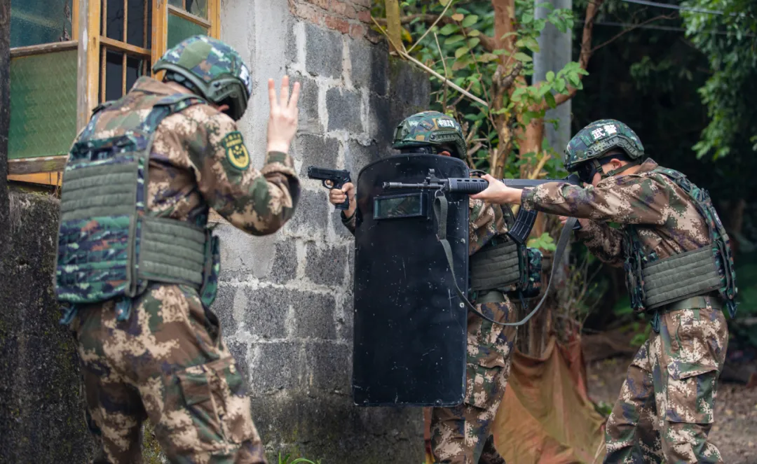 堪比大片！武警突擊隊開展居民地抓捕演練
