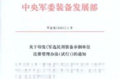 軍工資質(zhì)相關(guān)政策變化匯總